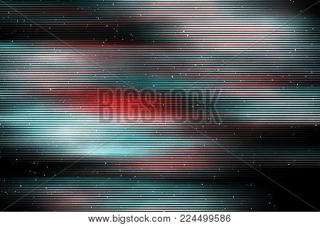 Glitch psychedelic background. Old TV screen error. Digital pixel noise abstract design. Broken pixels glitch. Television signal fail. Technical problem grunge wallpaper. Colorful noise rerto