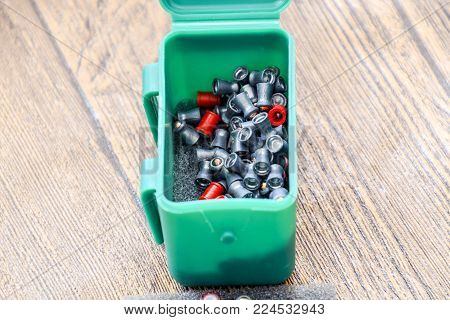 Lead bullets for pneumatic weapons. Bullets of caliber 4.5 mm.