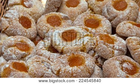 Paste di Mandorla for sale on a market stall