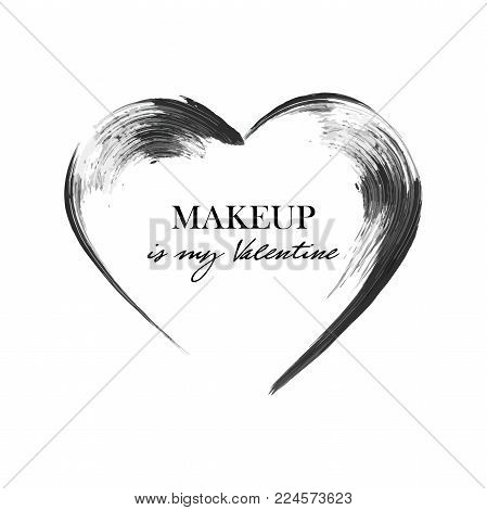 Glittering Red Heart Shape Isolated On White. Vector Illustration, Background, Design Element, Patch