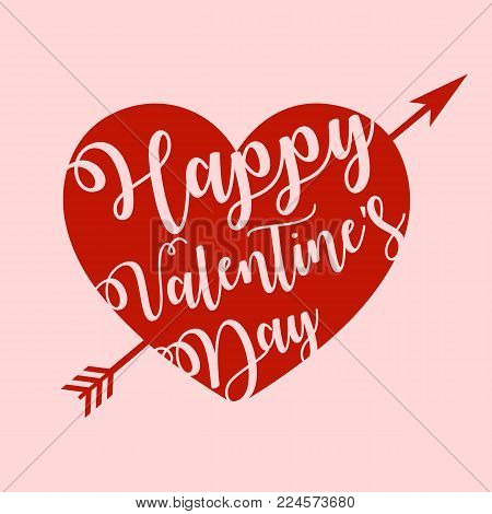 Glittering Red Heart Shape Isolated On White. Vector Illustration, Background, Design Element, Patch