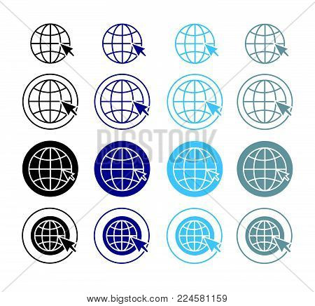 Vector Business Card Contact Information Icons Black