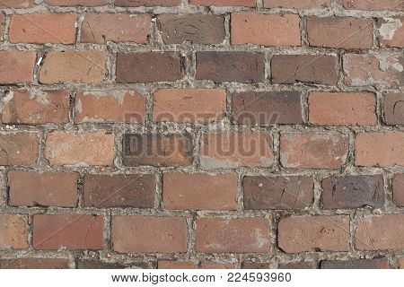 Brick wall pattern pavement vintage austrian style