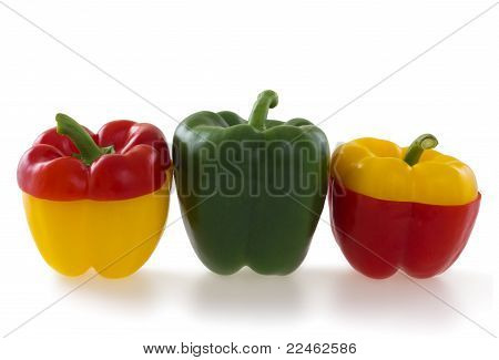 Three bell pepper