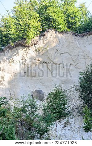 Concretions Growing Up, Old Trovant Natural Formed, Cement Sand, Romania Europe, Close Up