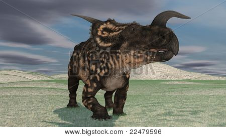 Einiosaurus en el desierto