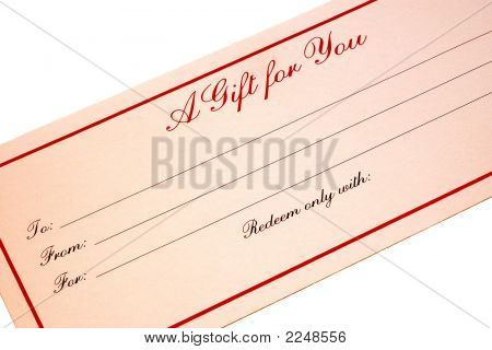 Geschenk Gutschein