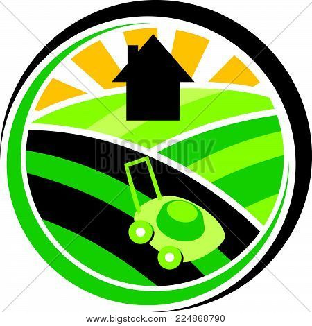 lawn mower service vector photo free trial bigstock lawn mower logo clip art