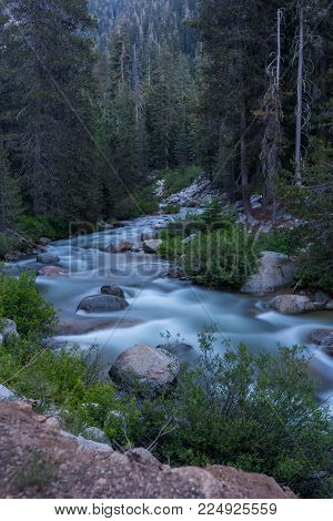 Slow Exposure of the Marble Fork Kaweah River in Sequoia