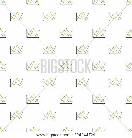 Line diagram pattern seamless in flat style for any design