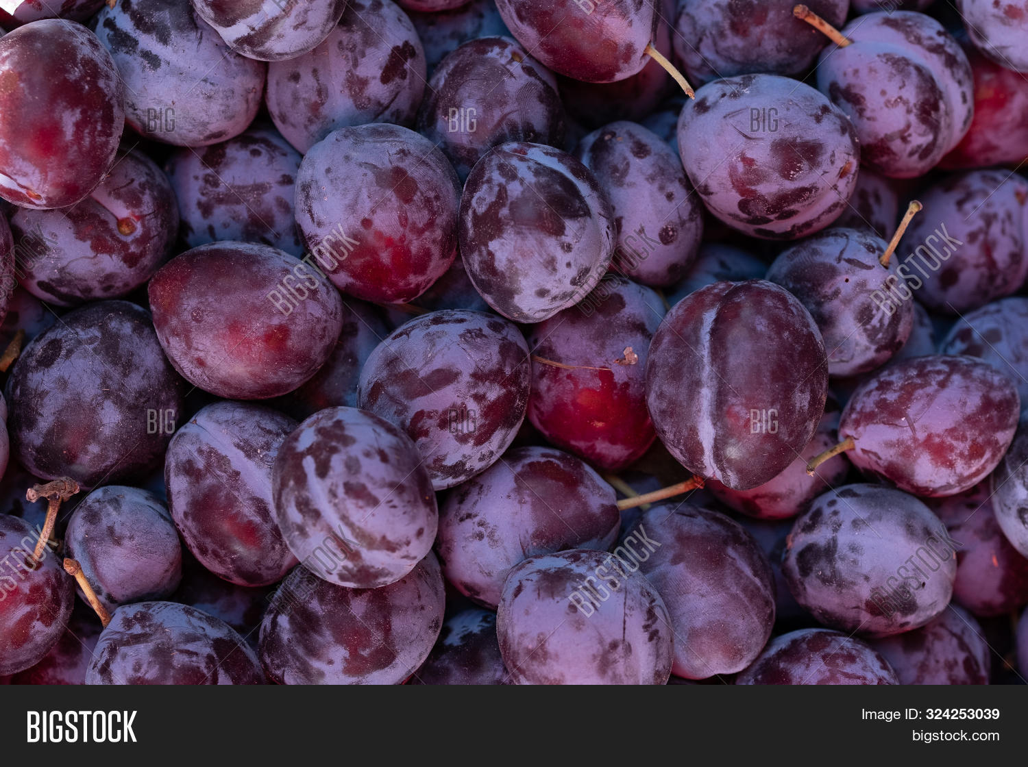 Imagen y foto Fresh Ripe Plums (prueba gratis) Bigstock