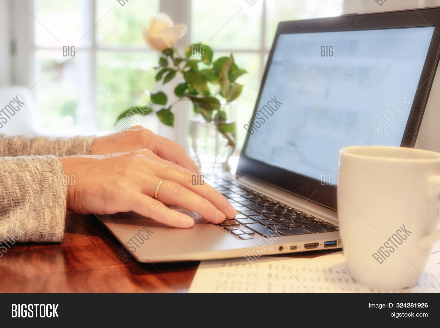 Female Hands On Laptop Image & Photo (Free Trial) Bigstock