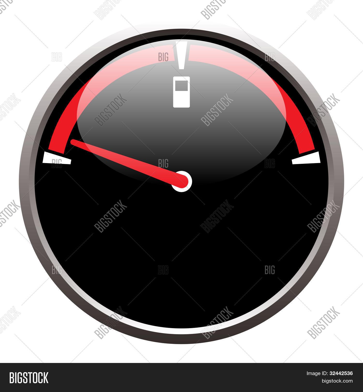 Fuel Gauge Vector Vector & Photo (Free Trial) | Bigstock