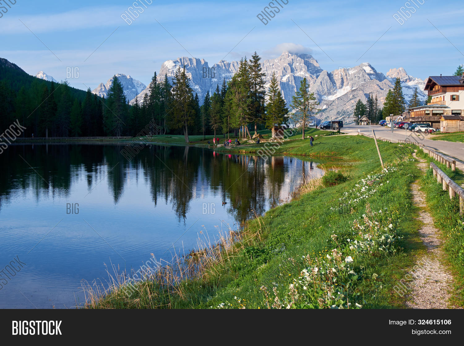 Lake Antorno Italy Image Photo Free Trial Bigstock