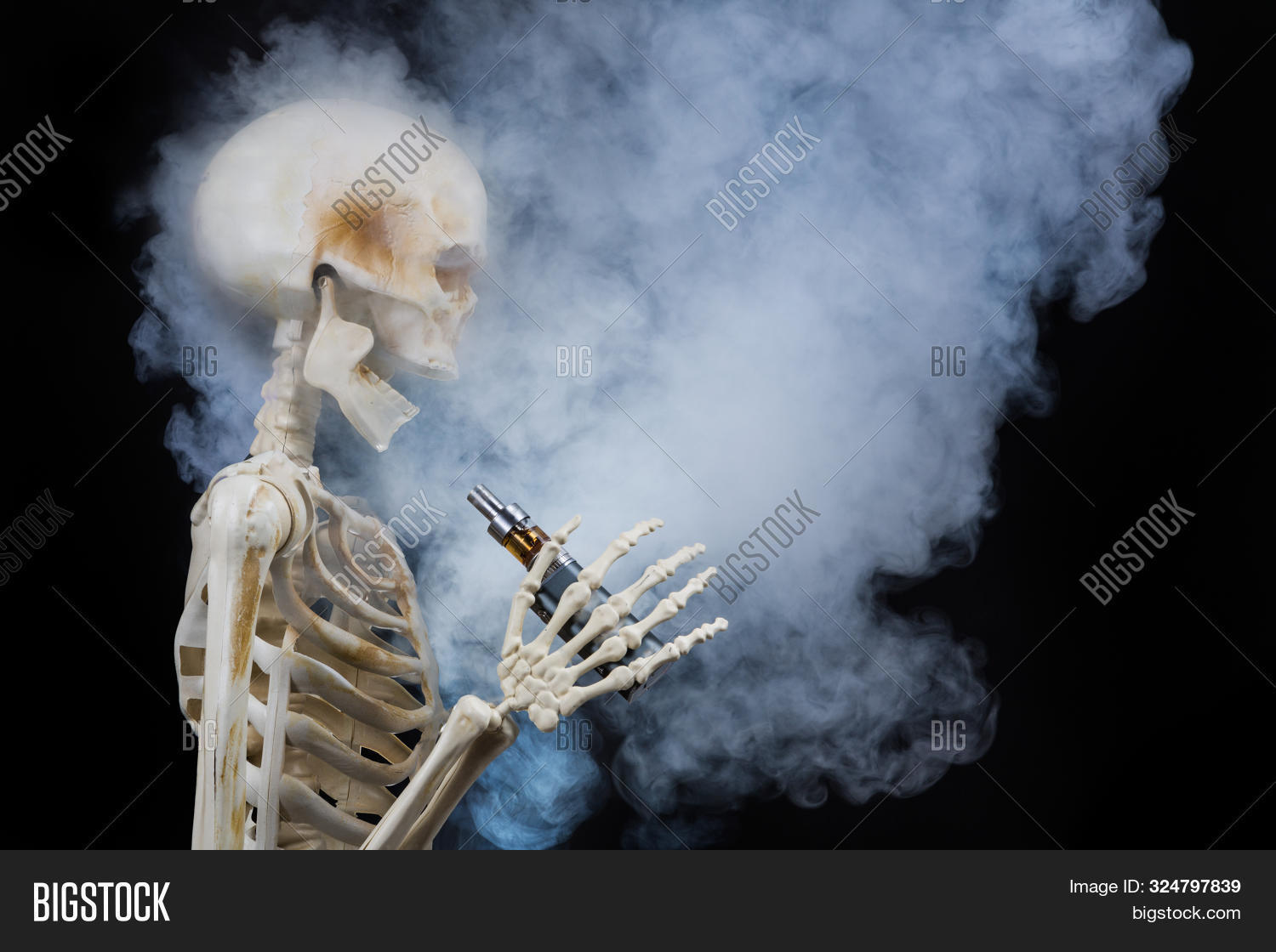 Skeleton Vaping Clouds Image & Photo (Free Trial) | Bigstock