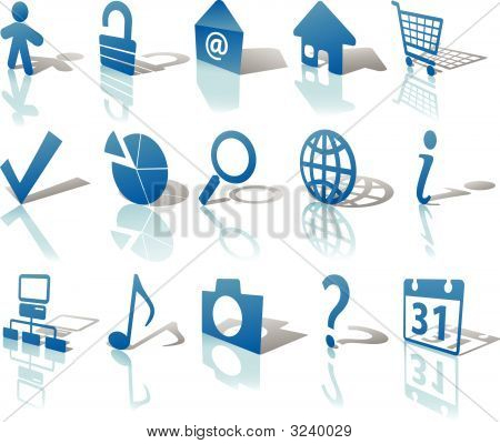 Web sombra azul reflejan 1 ángulo 