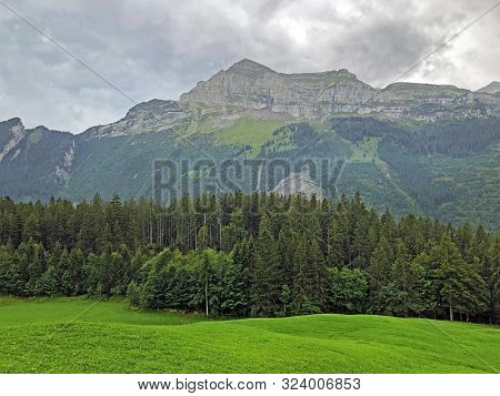 Plattenberg Mountain Above The Oberseetal Valley And In The Glarus Alps Mountain Masiff, Nafels (näf