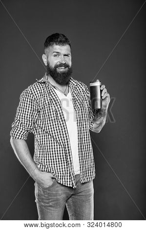 Shower Gel. Personal Hygiene. Bodycare Cosmetic For Bath Or Shower. Barbershop Grooming. Man Hold Sh