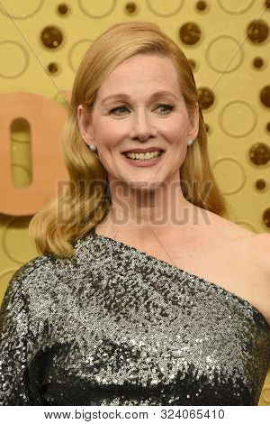 LOS ANGELES - SEP 22:  Laura Linney at the Primetime Emmy Awards - Arrivals at the Microsoft Theater on September 22, 2019 in Los Angeles, CA