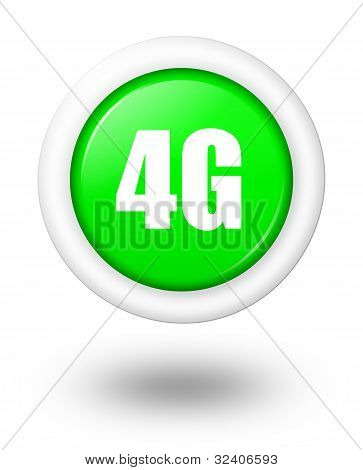 Symbole de télécommunication 4G avec Shadow