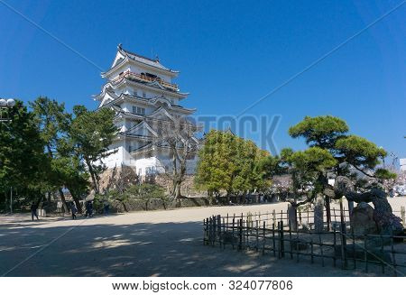 Fukuyama Castle With Sakura Blooming Season