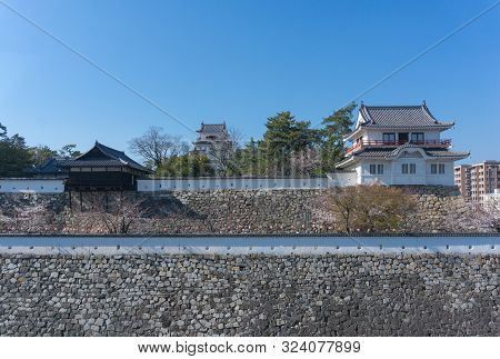Fukuyama Castle With Sakura Blooming Season
