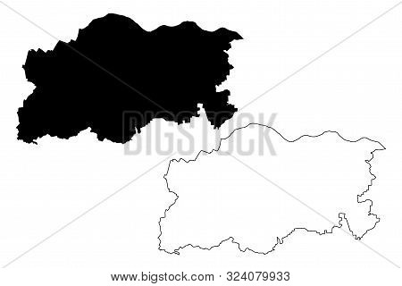 Pleven Province (republic Of Bulgaria, Provinces Of Bulgaria) Map Vector Illustration, Scribble Sket