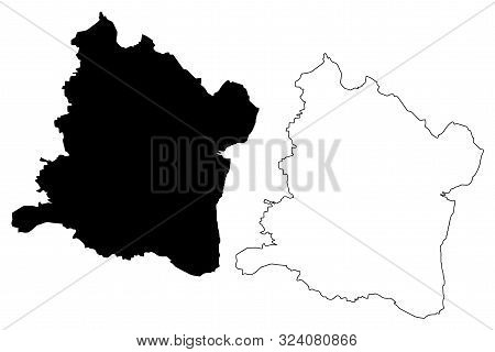 Varna Province (republic Of Bulgaria, Provinces Of Bulgaria) Map Vector Illustration, Scribble Sketc