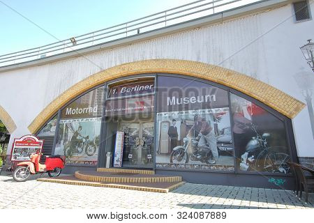 Berlin Germany - June 7, 2019: Motorrad Motorbike Museum Berlin Germany
