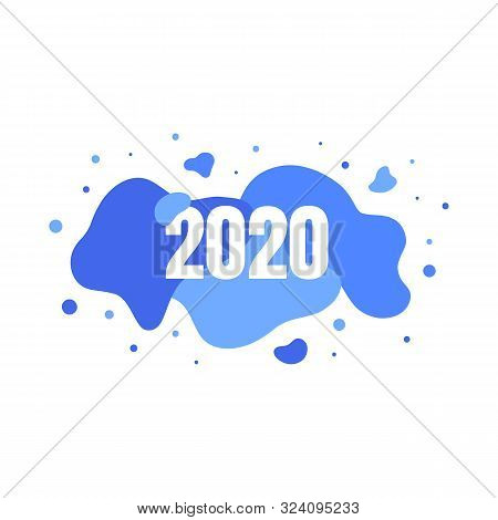 2020 Vector Number Composition. Concept Of New Year Greeting Card. Eps 10