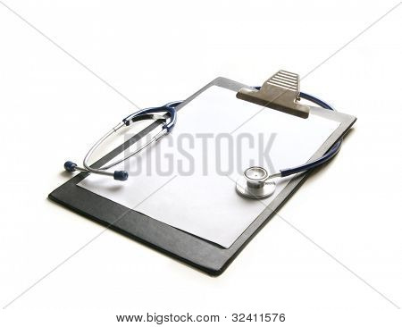 Material médico isolado no branco