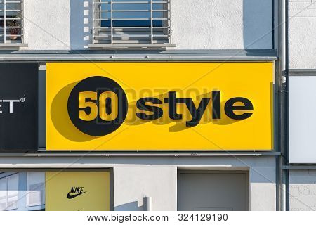 Stargard, Poland - June 9, 2019: Logo And Sign Of 50 Style Fashion Store.