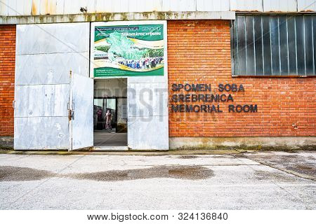 Potocari, Bosnia And Herzegovina - July 31, 2019. Museum Of Genocide In Srebrenica And Potocari