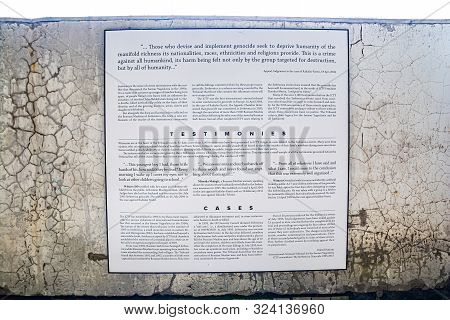 Potocari, Bosnia And Herzegovina - July 31, 2019. Museum Of Genocide In Srebrenica And Potocari