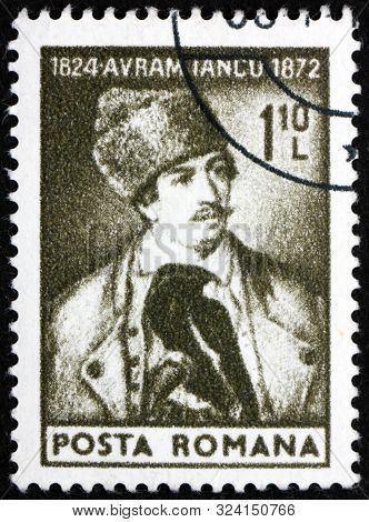 Romania - Circa 1974: A Stamp Printed In Romania Shows Avram Iancu (1824-1872), Romanian Lawyer Who 