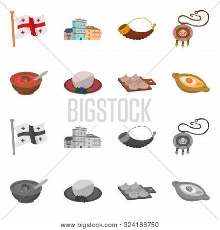 Isolated Object Of Culture And Sightseeing Icon. Set Of Culture And Originality Vector Icon For Stoc