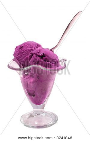 ไอศกรีมผลไม้อมม่วงมากกว่าสีขาว