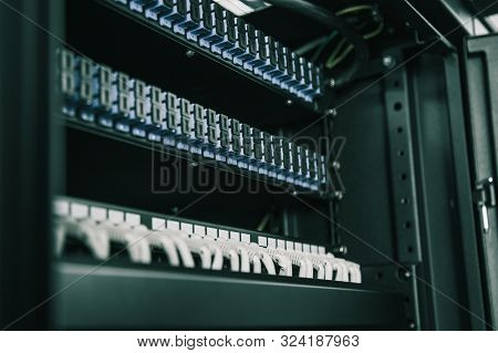 Close Up Of A Modern Internet Server