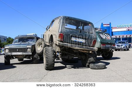 Yoshkar-ola, Russia, June 02, 2019: Auto And Motorcycle Exhibition - Festival - Yo Summit 2019 - Aut