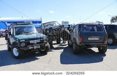 Yoshkar-ola, Russia, June 02, 2019: Auto And Motorcycle Exhibition - Festival - Yo Summit 2019 - Aut