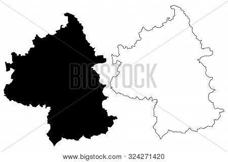 Yambol Province (republic Of Bulgaria, Provinces Of Bulgaria) Map Vector Illustration, Scribble Sket