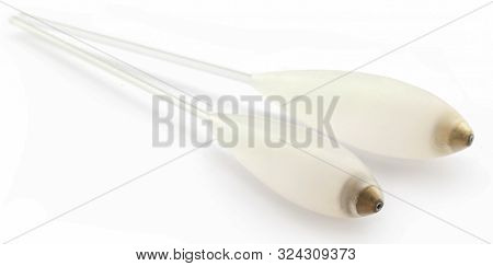 Bombarda Float For Fishing Over White Bacground