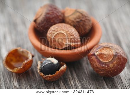 Sapindus Mukorossi Or Indian Soapberry Used In Many Pharmacological And Cleansing Purposes