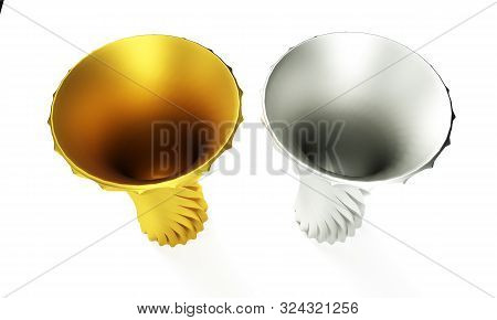 Ceramic Vase Isolated On White Background, 3d Rendering