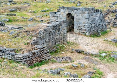 View Of Ruins Of The Ancient Greek City Of Panticapaeum In Crimea
