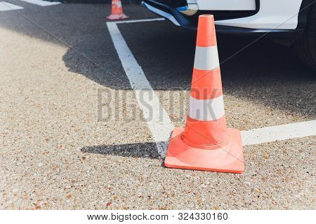 Barrier. Passage Is Closed. Driveway Closed. Entry Is Prohibited. Protected And Restricted Area, Lim