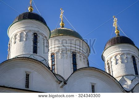 Borovsk, Russia - June 2018: Pafnutevo-borovsky Monastery, Cathedral Of The Nativity Of The Blessed 