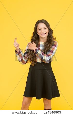 From Tightly Defined Ringlets To Loose Beachy Waves. Curly And Happy. Small Smiling Child Curly Hair