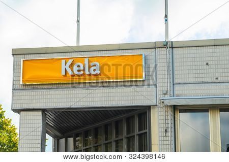 Kouvola, Finland - 22 September 2019: Office Of Kela. Kela Is Finnish Social Insurance Institution.