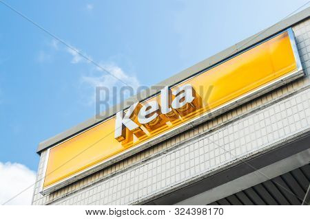 Kouvola, Finland - 22 September 2019: Office Of Kela. Kela Is Finnish Social Insurance Institution.